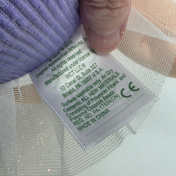 Cabbage Patch Kids Cuties Purple Bunny Tutu Plush Doll - Picture 6 of 7